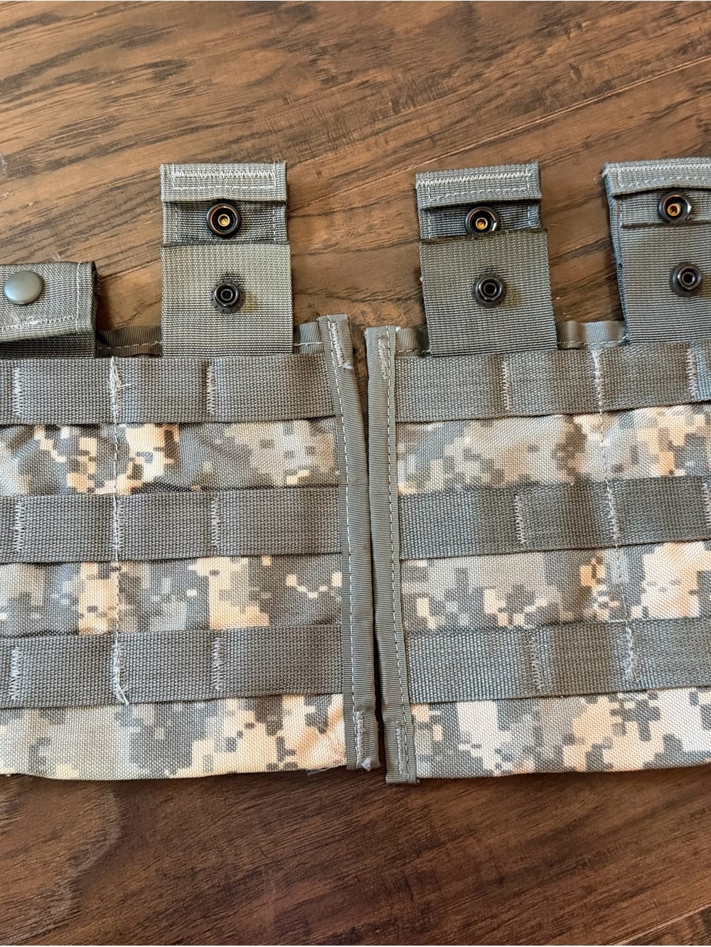 Men's Tactical MOLLE Pouch Panel - Gray Camo